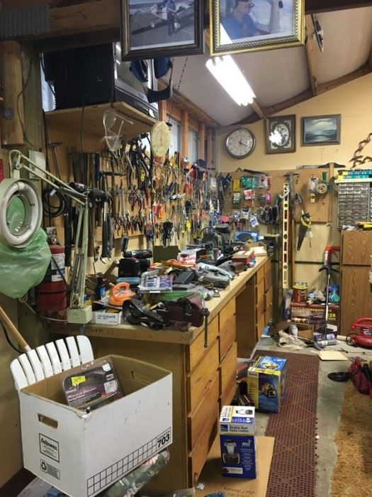 Shop packed with tools