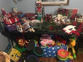 Lots of Christmas decor 