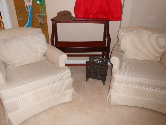 Two matching side chairs