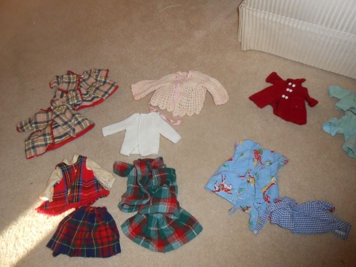 Many doll clothes