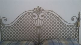 Wrought iron King size head board