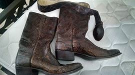 Ostrich boots size 10.5