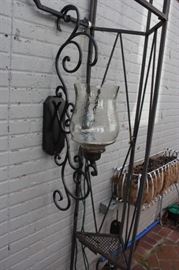 Wrought iron wall sconces