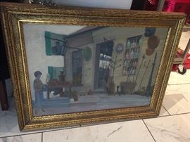 Oil painting “Early Estate Sales “