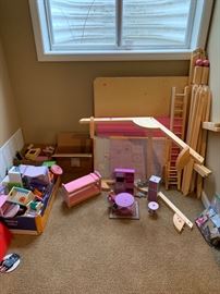 Here is the unassembled Kid Kraft Wooden Doll House