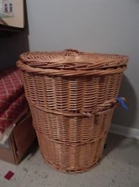 Large basket with lid.