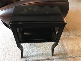 Asian side table and tray 