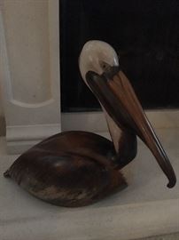wood carved Pelican 