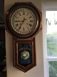 Antique ansonia regulator clock