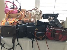 This is the fun part for the ladies. Gucci, Coach, Michael Kors, Vince Camuto, Kate Spade, Dooney & Bourne purses! 