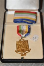 10kt Gold Medal Presented to Honorable B. Sumner Welles - UnderSecertary of State April 12, 1940 - Presented by The Pan American Society