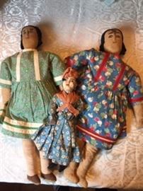 Handmade 1950-1970 South American Dolls