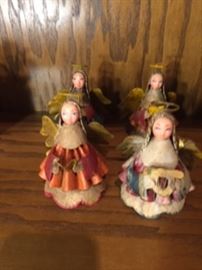 Hand-Made Christmas Angels Ornaments                    South American 
