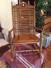 Oak Tall Rocking Chair - Unique