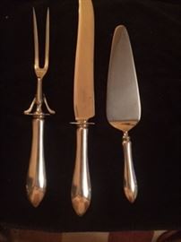 Pointed Antique by Reed& Barton 2 piece carving set with a pie server 