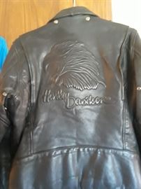 Harley Davidson Leather Jacket, believed to be late 70's.