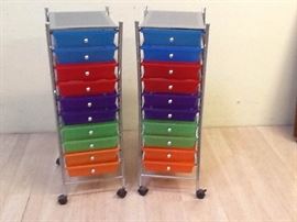 MD09Q MultiDrawer Rolling Craft Bins