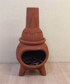 MD10P TwoPiece Terracotta Chimenea