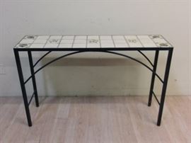 MD15O Metal and Tile Sofa Table