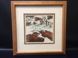 MD301F Bev Doolittle Pintos Framed Print