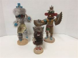 MD311F Red Tail Hawk Kachina, Signed Kachinas