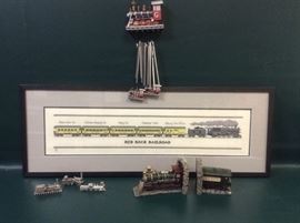 MD313F Adler 1 to 87 Scale Zinn Pewter Train, Train Wind Chime, More