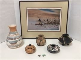 MD316F W. Girard Tobay Signed and Numbered Print, Signed Pottery