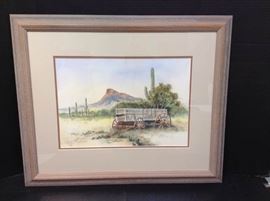 MD802D Southwest Painting Signed by the Artist, D. Craig