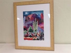 MD902E D. Madaras Print, Titled Moon Over Finger Rock