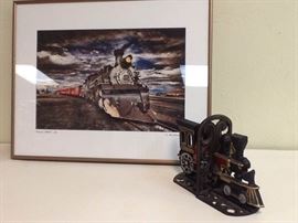 MD904E Matt Suess Engine 487 and Cast Iron Bookends