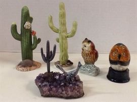MD906E Goebel Saguaro, Perillo Signed Saguaro, Owls, and More
