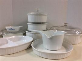 MD917E Corningware, Oval Baker, Round Casseroles, Sauce Pan, and More