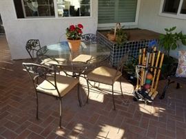 Several patio sets