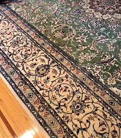 And the rugs! Every one of them! Stunning - all Persian, some ALL silk, some silk and wool. Many signed. 