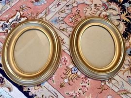 Pair of gilt, antique frames