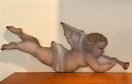 Original Bonnie Barrett BoardWalk - Pair of Angels - signed on back by artist -- 1998