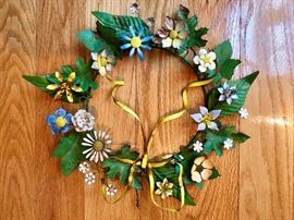 Antique French Wreath, metal