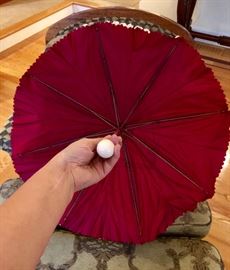 Antique parasol with lovely accents...