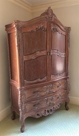 Heavily carved by master Malaysian furniture maker - in the French Provincial Style