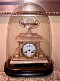 Antique Clock under French Dome