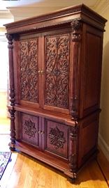 Armoire, carved by the master! 