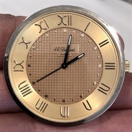 S.T. Dupont travel pocket watch