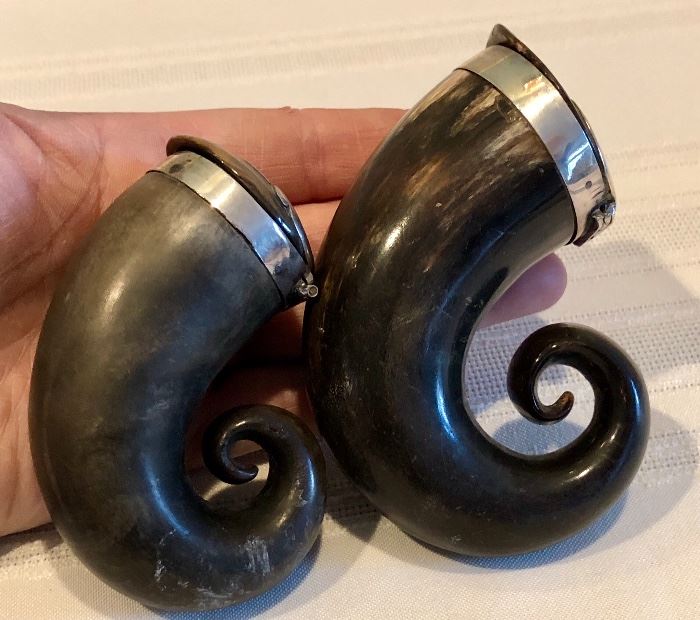 Antique Scottish Snuff Horns