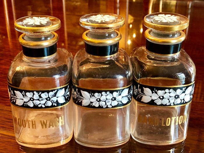 Antique vanity bottles