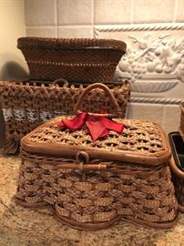 Wonderful vintage and antique baskets
