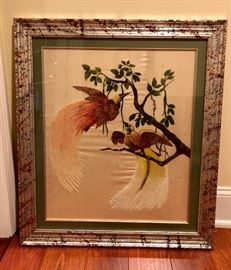 Stunning embroidery! Everything in the home is professionally and beautifully framed!