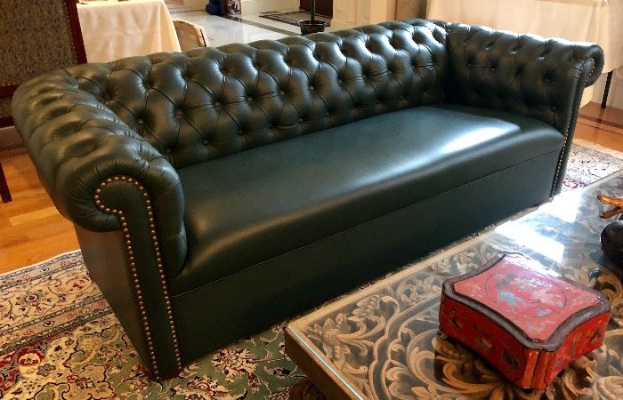 Perfect in every way, this Italian Leather Chesterfield is as comfortable as it is beautiful!