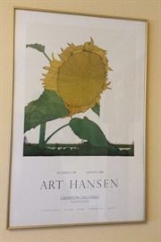 1987 Davidson Gallery show poster - NW artist Art Hansen 