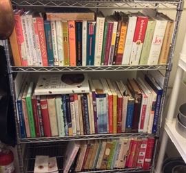 MANY cookbooks - hardbacks & paperbacks. Some first editions & signed copies.