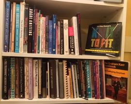 More cookbooks - also books on knitting & weaving
